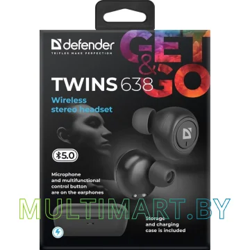 Наушники Defender Twins 638 картинка 10